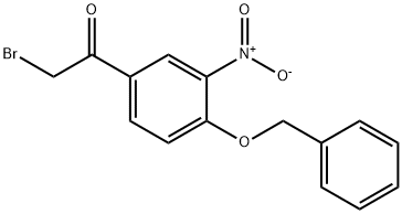 3'-硝基-4'-苄氧基-2-溴苯乙酮 结构式