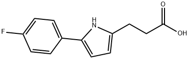 3-[5-(4-FLUORO-PHENYL)-1H-PYRROL-2-YL]-PROPIONIC ACID 结构式