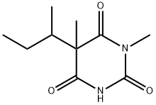 5-sec-Butyl-1,5-dimethylbarbituric acid 结构式