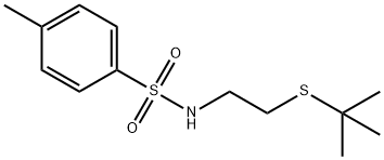 N-(2-(叔丁硫基)乙基)-4-甲基苯磺酰胺 结构式