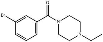 3-溴-1-(4-乙基哌嗪羰基)苯 结构式