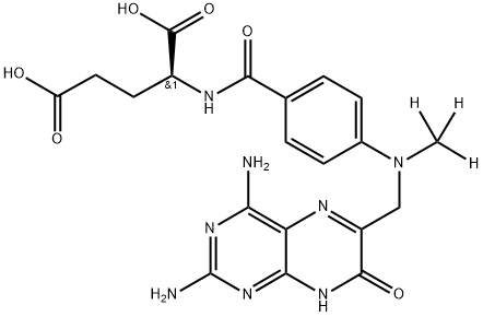 7-羟氨甲喋呤D3 结构式