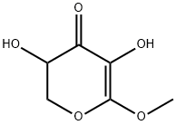 4H-Pyran-4-one, 2,3-dihydro-3,5-dihydroxy-6-methoxy- (9CI) 结构式