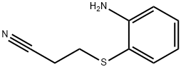 3-[(2-氨基苯基)巯基]丙腈 结构式