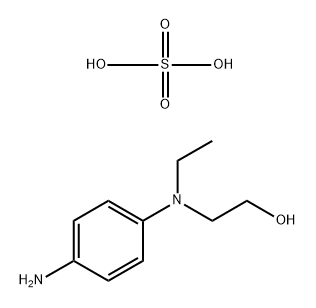 N-乙基-N-(2-羟乙基)-1,4-苯二胺硫酸盐 结构式