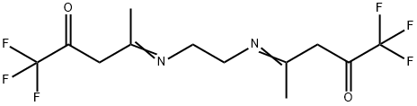 N,N'-ethylenebis(trifluoroacetylacetoneimine) 结构式