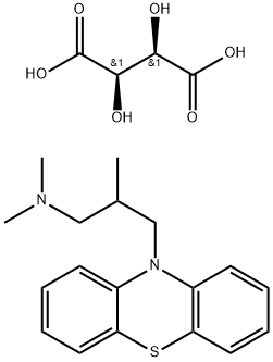 酒石酸异丁嗪 结构式