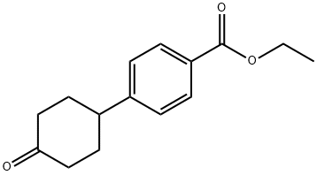 4-(4-氧代环己基)苯甲酸乙酯 结构式