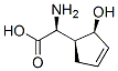 3-Cyclopentene-1-acetic acid, alpha-amino-2-hydroxy-, (alphaS,1S,2S)- (9CI) 结构式