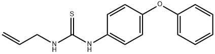 1-烯丙基-3-(4-苯氧基苯基)硫脲 结构式