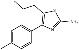 4-(4-甲基苯基)-5-丙基-1,3-噻唑-2-基胺 结构式