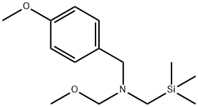 N-(4-METHOXY-BENZYL)-N-METHOXYMETHYL-N-TRIMETHYLSILYLMETHYLAMINE 结构式