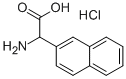 2-氨基-2-(萘-2-基)乙酸盐酸盐 结构式