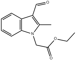 Ethyl2-(3-formyl-2-methyl-1H-indol-1-yl)acetate