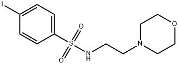 4-碘-N-(2-吗啉乙基)苯磺酰胺 结构式