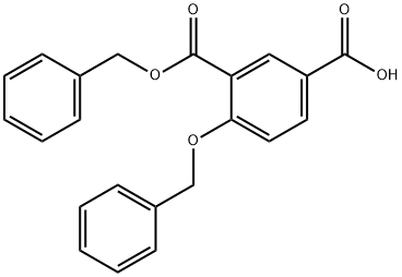 4-(苯甲氧基)-1,3-苯二甲酸 3-苄酯 结构式