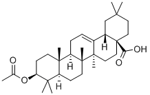 齐墩果酸 3-乙酸酯 结构式