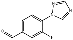 2-FLUORO-4-(1H-1,2,4-TRIAZOL-1-YL)BENZALDEHYDE 结构式