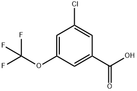 3-氯-5-(三氟甲氧基)苯甲酸 结构式