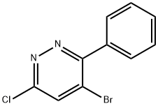 4-Bromo-6-chloro-3-phenylpyridazine 结构式