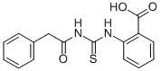 2-[[[(PHENYLACETYL)AMINO]THIOXOMETHYL]AMINO]-BENZOIC ACID 结构式