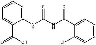 2-[[[(2-CHLOROBENZOYL)AMINO]THIOXOMETHYL]AMINO]-BENZOIC ACID 结构式