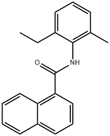 N-(2-ethyl-6-methylphenyl)-1-naphthamide 结构式