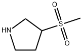 3-甲磺酰基吡咯烷 结构式