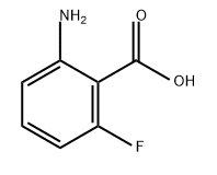 2-氨基-6-氟苯甲酸 结构式