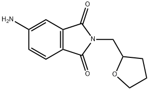 5-氨基-2-((四氢呋喃-2-基)甲基)异二氢吲哚-1,3-二酮 结构式