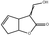 2H-Cyclopenta[b]furan-2-one, 3,3a,6,6a-tetrahydro-3-(hydroxymethylene)- (9CI) 结构式