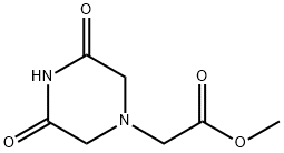 1-Piperazineaceticacid,3,5-dioxo-,methylester(9CI) 结构式