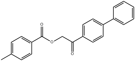 [2-oxo-2-(4-phenylphenyl)ethyl] 4-methylbenzoate 结构式