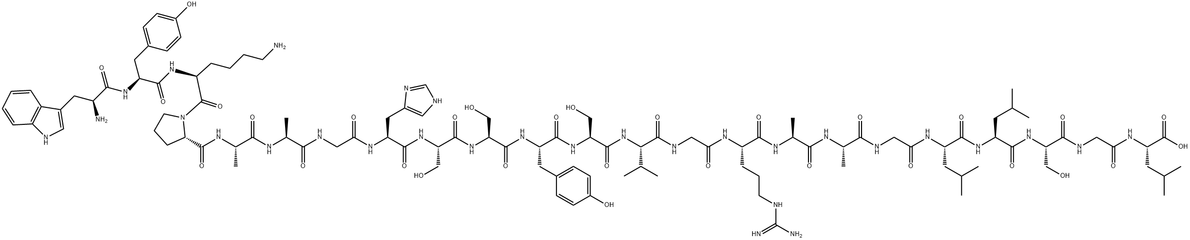 (DES-BROMO)-NEUROPEPTIDE B (1-23) (HUMAN) 结构式