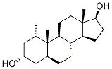 1α-Methyl-5α-androstan-3α,17β-diol 结构式