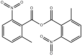 2-甲基-6-硝基苯甲酸酐 结构式