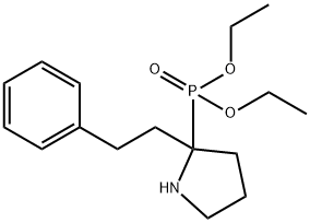 2-Diethoxyphosphoryl-2-phenethyl-pyrrolidine 结构式