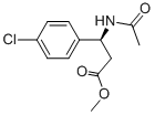 (S)-N-乙酰基-4-氯-beta-苯丙氨酸甲酯 结构式