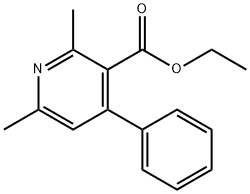 2,6-DIMETHYL-4-PHENYL-NICOTINIC ACID ETHYL ESTER 结构式