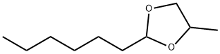 2-hexyl-4-methyl-1,3-dioxolane  结构式