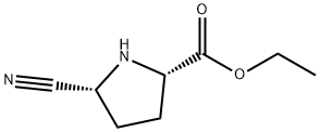 L-Proline, 5-cyano-, ethyl ester, (5R)- (9CI) 结构式