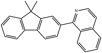 1-(9,9-二甲基芴-2-基)异喹啉 结构式