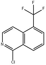 1-氯-5-(三氟甲基)异喹啉 结构式