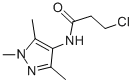 3-氯-N-(1,3,5-三甲基-1H-吡唑-4-基)丙酰胺 结构式