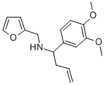 [1-(3,4-DIMETHOXY-PHENYL)-BUT-3-ENYL]-FURAN-2-YLMETHYL-AMINE 结构式