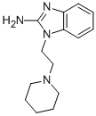 苯并咪唑-2-胺,1-[2-(1-哌啶基)乙基]- 结构式