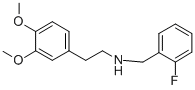 2-(3,4-二甲氧基苯基)-N-(2-氟苄基)乙-1-胺 结构式