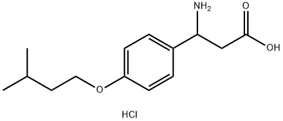 3-胺基-3-(4-异戊氧基苯基)丙酸酯 结构式