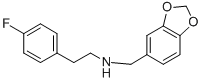 BENZO[1,3]DIOXOL-5-YLMETHYL-[2-(4-FLUORO-PHENYL)-ETHYL]-AMINE 结构式