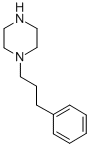 1-(3-苯基丙基)哌嗪 结构式